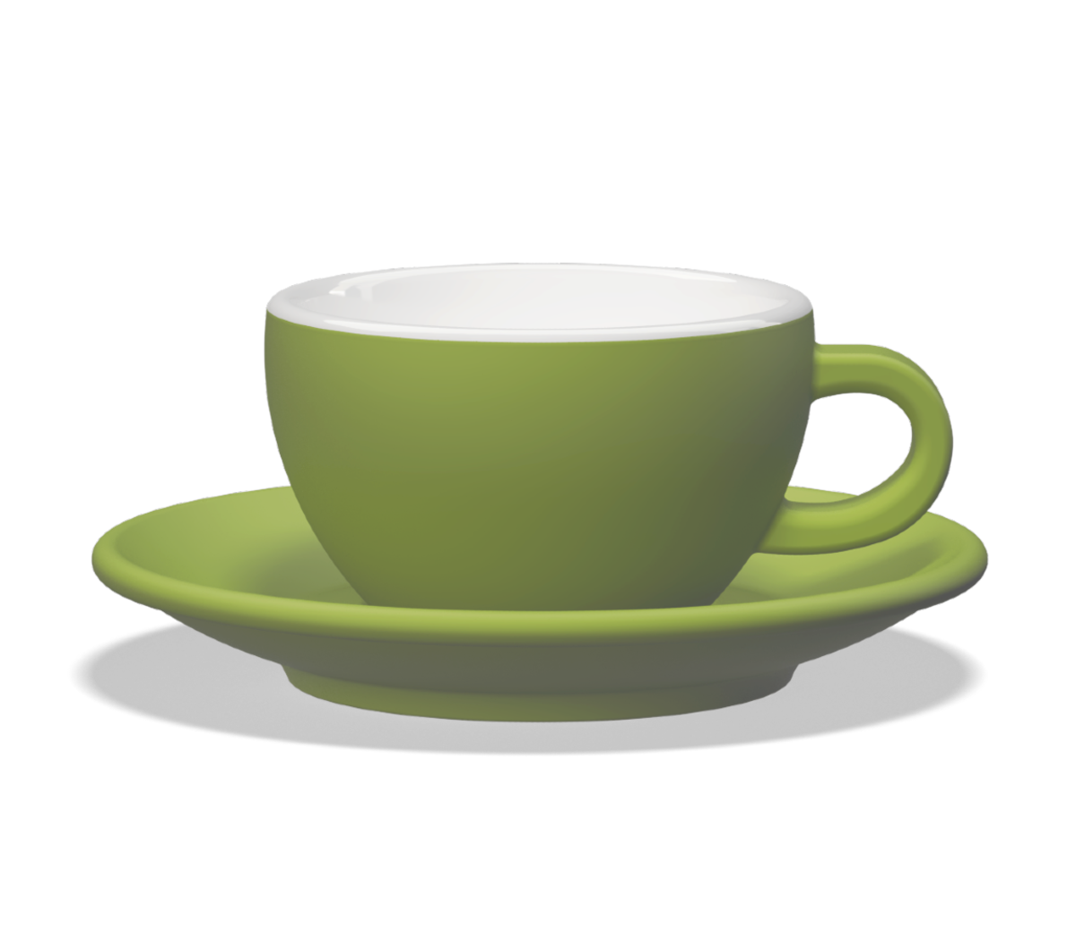 "TULIPANO" 260ml Latte Cups (S) - green matte
